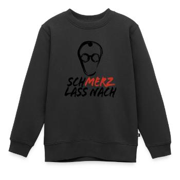 Schmerz lass nach - nein zu Merz - Kanzler - Kinder Premium Organic Sweatshirt - Schwarz - Vorne - AI Model Kid Female (0cm)