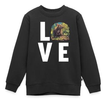 Ratten Ratte - Kinder Premium Organic Sweatshirt - Schwarz - Vorne - AI Model Kid Female (0cm)