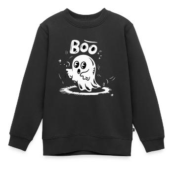 SPECTRE BOO - Sweat Premium enfant bio - noir - Devant - AI Model Kid Female (0cm)