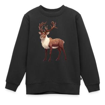 Renne Renne - Sweat Premium enfant bio - noir - Devant - AI Model Kid Female (0cm)