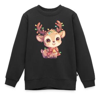 Renne Renne - Sweat Premium enfant bio - noir - Devant - AI Model Kid Female (0cm)