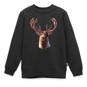 Renne Renne - Sweat Premium enfant bio - noir - Devant - AI Model Kid Female (0cm)