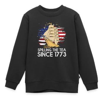 Geschichte Historiker Historisch - Kinder Premium Organic Sweatshirt - Schwarz - Vorne - AI Model Kid Female (0cm)