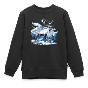 Renne Renne - Sweat Premium enfant bio - noir - Devant - AI Model Kid Female (0cm)