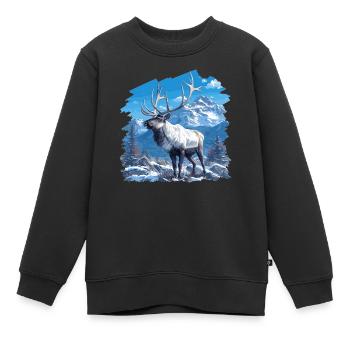 Renne Renne - Sweat Premium enfant bio - noir - Devant - AI Model Kid Female (0cm)