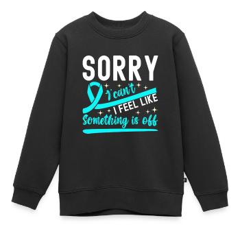 Trouble anxieux Trouble anxieux - Sweat Premium enfant bio - noir - Devant - AI Model Kid Female (0cm)