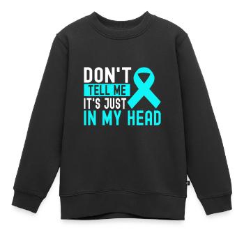 Trouble anxieux Trouble anxieux - Sweat Premium enfant bio - noir - Devant - AI Model Kid Female (0cm)