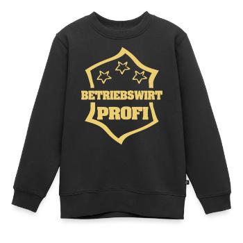 Profession Économiste d’entreprise - Sweat Premium enfant bio - noir - Devant - AI Model Kid Female (0cm)