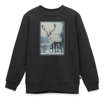 Renne Renne - Sweat Premium enfant bio - noir - Devant - AI Model Kid Female (0cm)