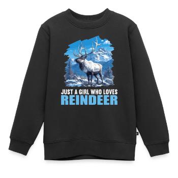Renne Renne - Sweat Premium enfant bio - noir - Devant - AI Model Kid Female (0cm)