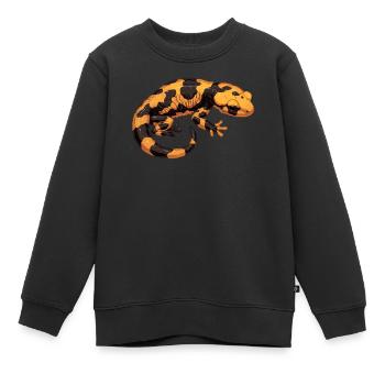 Salamandres Salamandres - Sweat Premium enfant bio - noir - Devant - AI Model Kid Female (0cm)