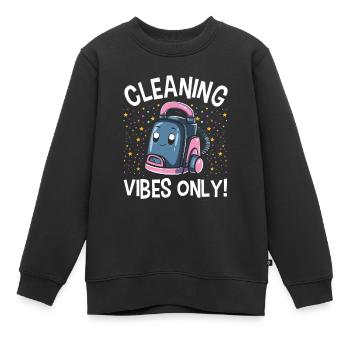 Nettoyant Lover Cleaner - Sweat Premium enfant bio - noir - Devant - AI Model Kid Female (0cm)