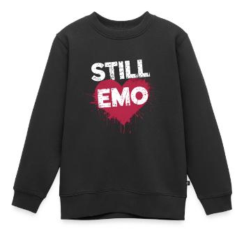Toujours Emo ! Emo Goth Alternative - Sweat Premium enfant bio - noir - Devant - AI Model Kid Female (0cm)