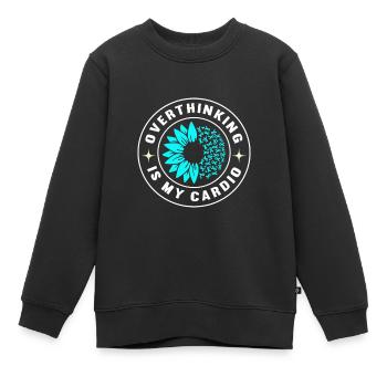 Trouble anxieux Trouble anxieux - Sweat Premium enfant bio - noir - Devant - AI Model Kid Female (0cm)