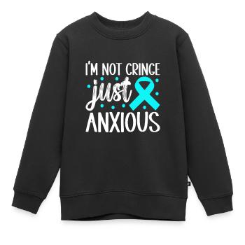 Trouble anxieux Trouble anxieux - Sweat Premium enfant bio - noir - Devant - AI Model Kid Female (0cm)