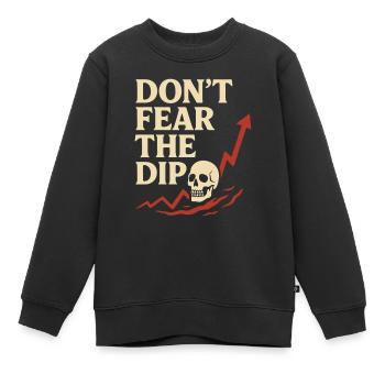 Fürchte Nicht Den Dip Börsenhändler - Kinder Premium Organic Sweatshirt - Schwarz - Vorne - AI Model Kid Female (0cm)