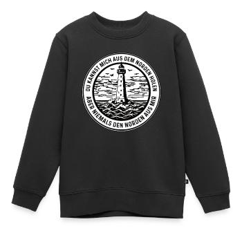 Du Kannst Mich Aus Dem Norden Holen - Kinder Premium Organic Sweatshirt - Schwarz - Vorne - AI Model Kid Female (0cm)