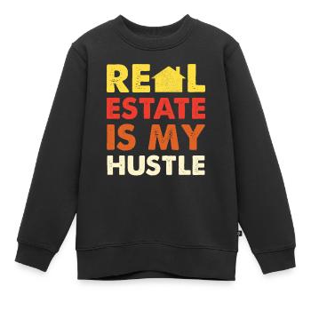 Immobilien Sind Mein Geschäft - Kinder Premium Organic Sweatshirt - Schwarz - Vorne - AI Model Kid Female (0cm)