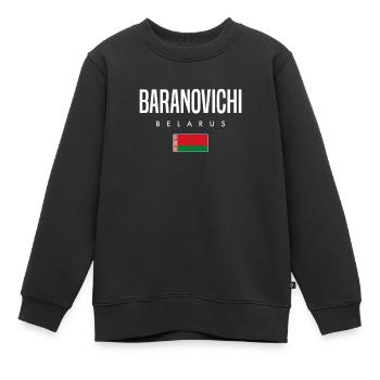 Baranovichi Belarus Weißrussland - Kinder Premium Organic Sweatshirt - Schwarz - Vorne - AI Model Kid Female (0cm)