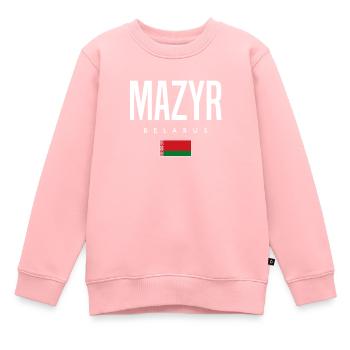 Mazyr Belarus Weißrussland - Kinder Premium Organic Sweatshirt - Rosa - Vorne - AI Model Kid Female (0cm)