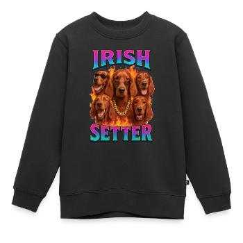 Irish Setter - Kinder Premium Organic Sweatshirt - Schwarz - Vorne - AI Model Kid Female (0cm)