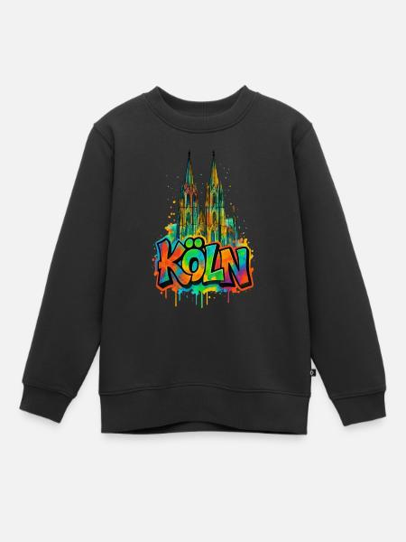 Dom Graffiti Style - Kinder Premium Organic Sweatshirt - Schwarz