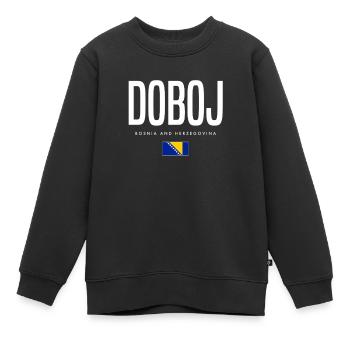 Doboj Bosnien und Herzegowina - Kinder Premium Organic Sweatshirt - Schwarz - Vorne - AI Model Kid Female (0cm)