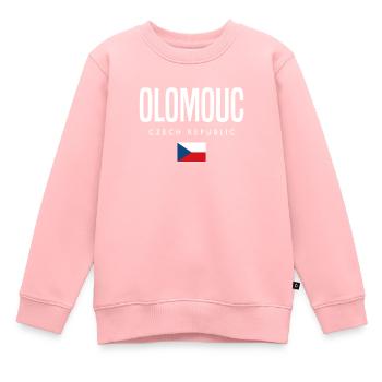 Olomouc Tschechien - Kinder Premium Organic Sweatshirt - Rosa - Vorne - AI Model Kid Female (0cm)