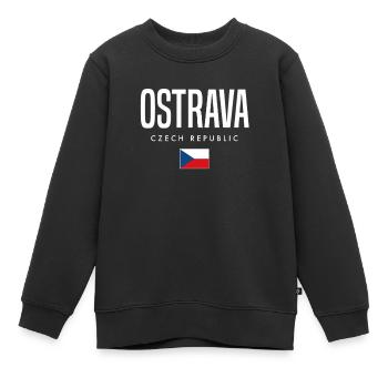 Ostrava Tschechien - Kinder Premium Organic Sweatshirt - Schwarz - Vorne - AI Model Kid Female (0cm)