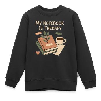 Journaling Aesthetic Creative Planer Life Writing - Kinder Premium Organic Sweatshirt - Schwarz - Vorne - AI Model Kid Female (0cm)