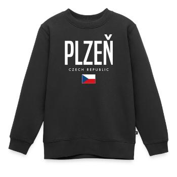 Pilsen Tschechien - Kinder Premium Organic Sweatshirt - Schwarz - Vorne - AI Model Kid Female (0cm)