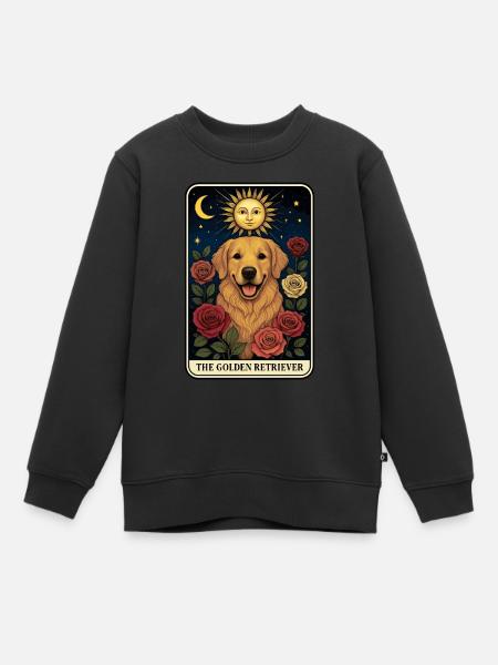 Golden Retriever - Kinder Premium Organic Sweatshirt - Schwarz
