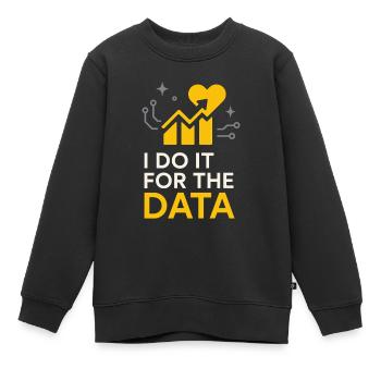 Technicien de laboratoire clinique Science diagnostique Nerd des données - Sweat Premium enfant bio - noir - Devant - AI Model Kid Female (0cm)