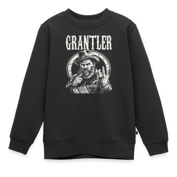 Grantler Dialectes bavarois Bavière - Sweat Premium enfant bio - noir - Devant - AI Model Kid Female (0cm)