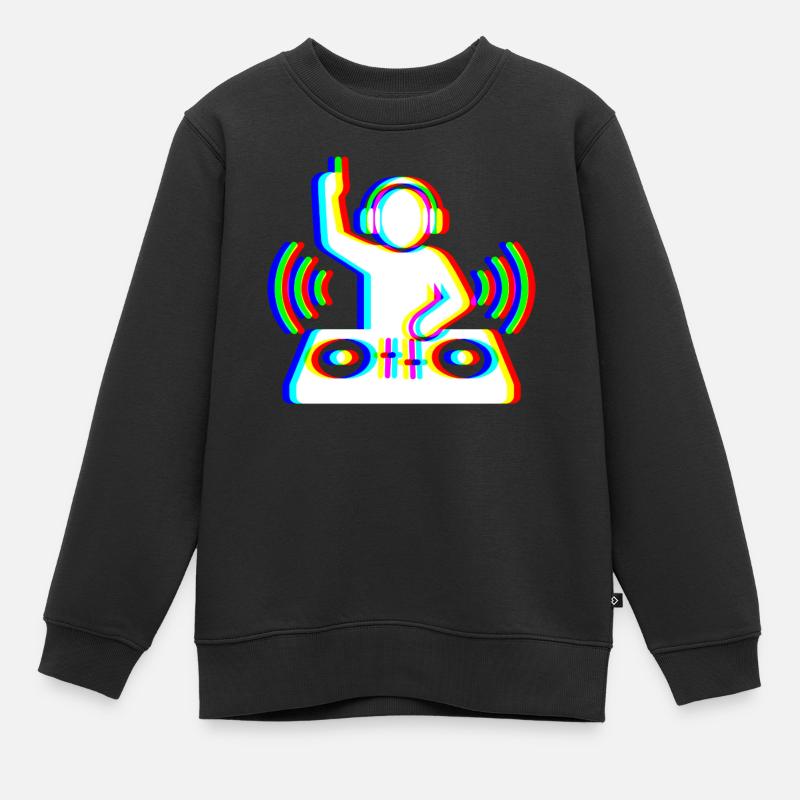 Glitch DJ – Beat Creator - Kinder Premium Organic Sweatshirt - Schwarz