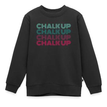 Boulderer Chalk Up Bouldern - Kinder Premium Organic Sweatshirt - Schwarz - Vorne - AI Model Kid Female (0cm)