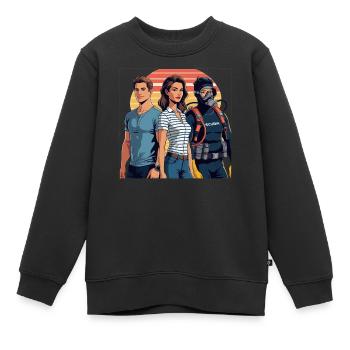 Ich Gendere Mann Frau Taurer Gendern Geschlecht - Kinder Premium Organic Sweatshirt - Schwarz - Vorne - AI Model Kid Female (0cm)