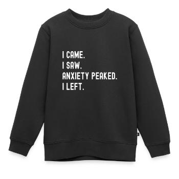 Trouble anxieux Trouble anxieux - Sweat Premium enfant bio - noir - Devant - AI Model Kid Female (0cm)