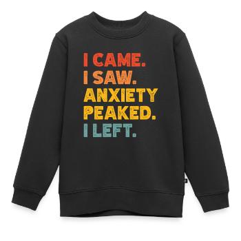 Trouble anxieux Trouble anxieux - Sweat Premium enfant bio - noir - Devant - AI Model Kid Female (0cm)