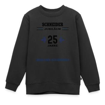 Schneider 25 Jahre Jubiläum 25. jähriges Jubilaeum - Kinder Premium Organic Sweatshirt - Schwarz - Vorne - AI Model Kid Female (0cm)