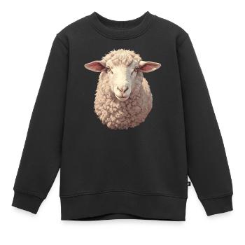Schafe Schaf - Kinder Premium Organic Sweatshirt - Schwarz - Vorne - AI Model Kid Female (0cm)