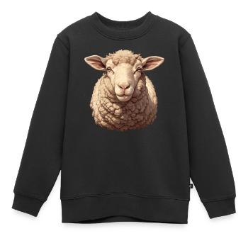 Schafe Schaf - Kinder Premium Organic Sweatshirt - Schwarz - Vorne - AI Model Kid Female (0cm)