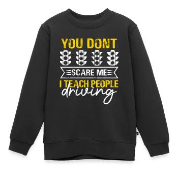 Conception audacieuse de feux de circulation d’instructeur de conduite - Sweat Premium enfant bio - noir - Devant - AI Model Kid Female (0cm)