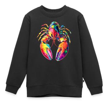 Hummer Krebstiere Großkrebs Lobster Süßer Hummer - Kinder Premium Organic Sweatshirt - Schwarz - Vorne - AI Model Kid Female (0cm)