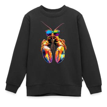 Hummer Krebstiere Großkrebs Lobster Süßer Hummer - Kinder Premium Organic Sweatshirt - Schwarz - Vorne - AI Model Kid Female (0cm)