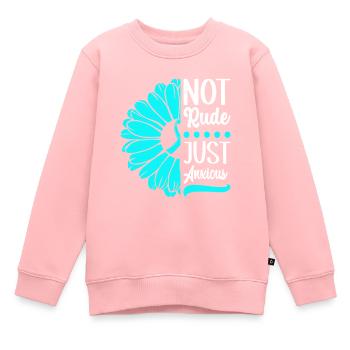 Anxiety disorder Anxiety disorder - Kids Premium Organic Sweatshirt - rose - Front - AI Model Kid Female (0cm)