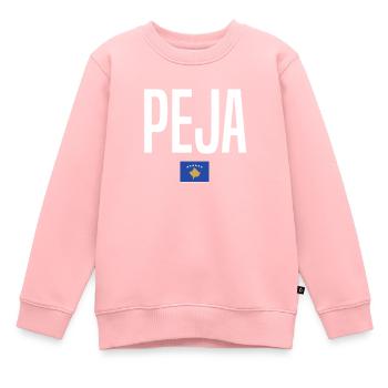 Peja, Kosovo - Sweat Premium enfant bio - rose - Devant - AI Model Kid Female (0cm)