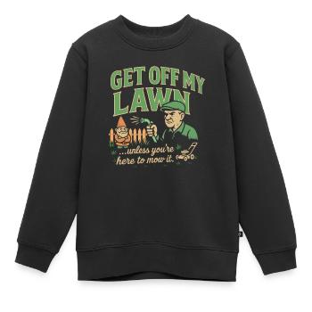 Runter von meiner Wiese - Kinder Premium Organic Sweatshirt - Schwarz - Vorne - AI Model Kid Female (0cm)