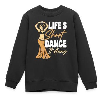 Danse orientale Danse orientale Danse courte de la vie - Sweat Premium enfant bio - noir - Devant - AI Model Kid Female (0cm)