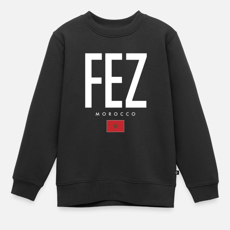 Fès, Maroc - Sweat Premium enfant bio - noir